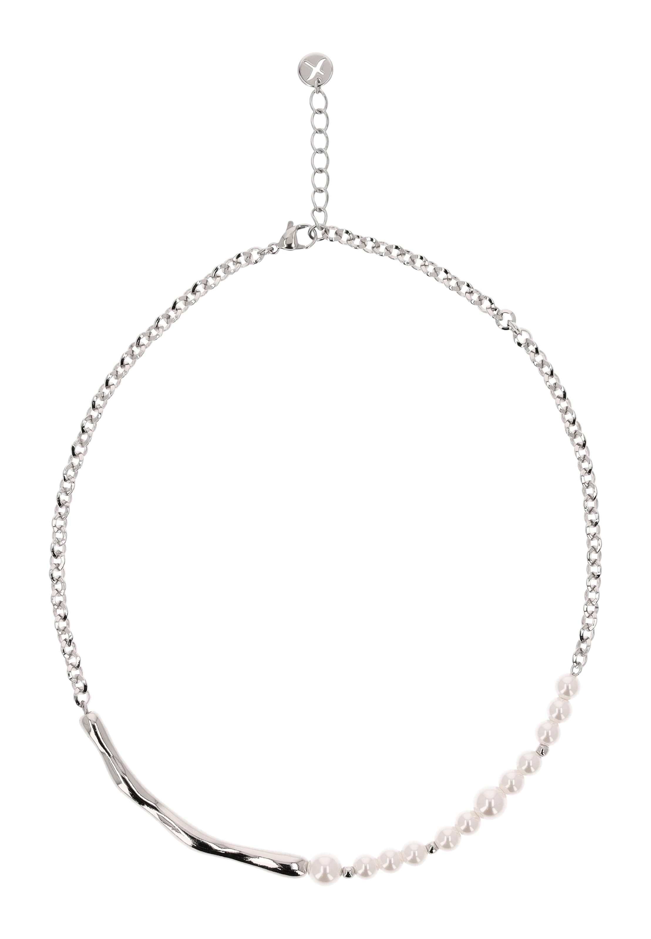 usha WHITE LABEL Ketting in Zilver: voorkant