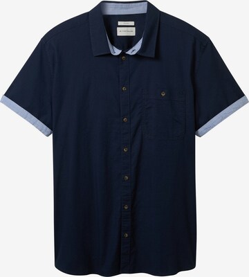 TOM TAILOR Men + Comfort fit Button Up Shirt in Blue: front