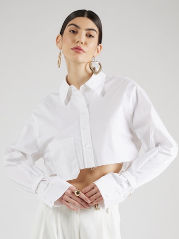 Hoermanseder x About You Blouse 'Bryna' in White: front