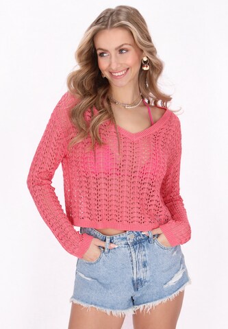 IZIA - Jersey en rosa: frente