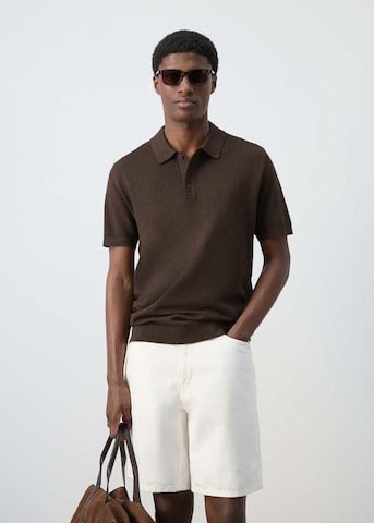 MANGO MAN Sweater 'Andrew' in Brown: front