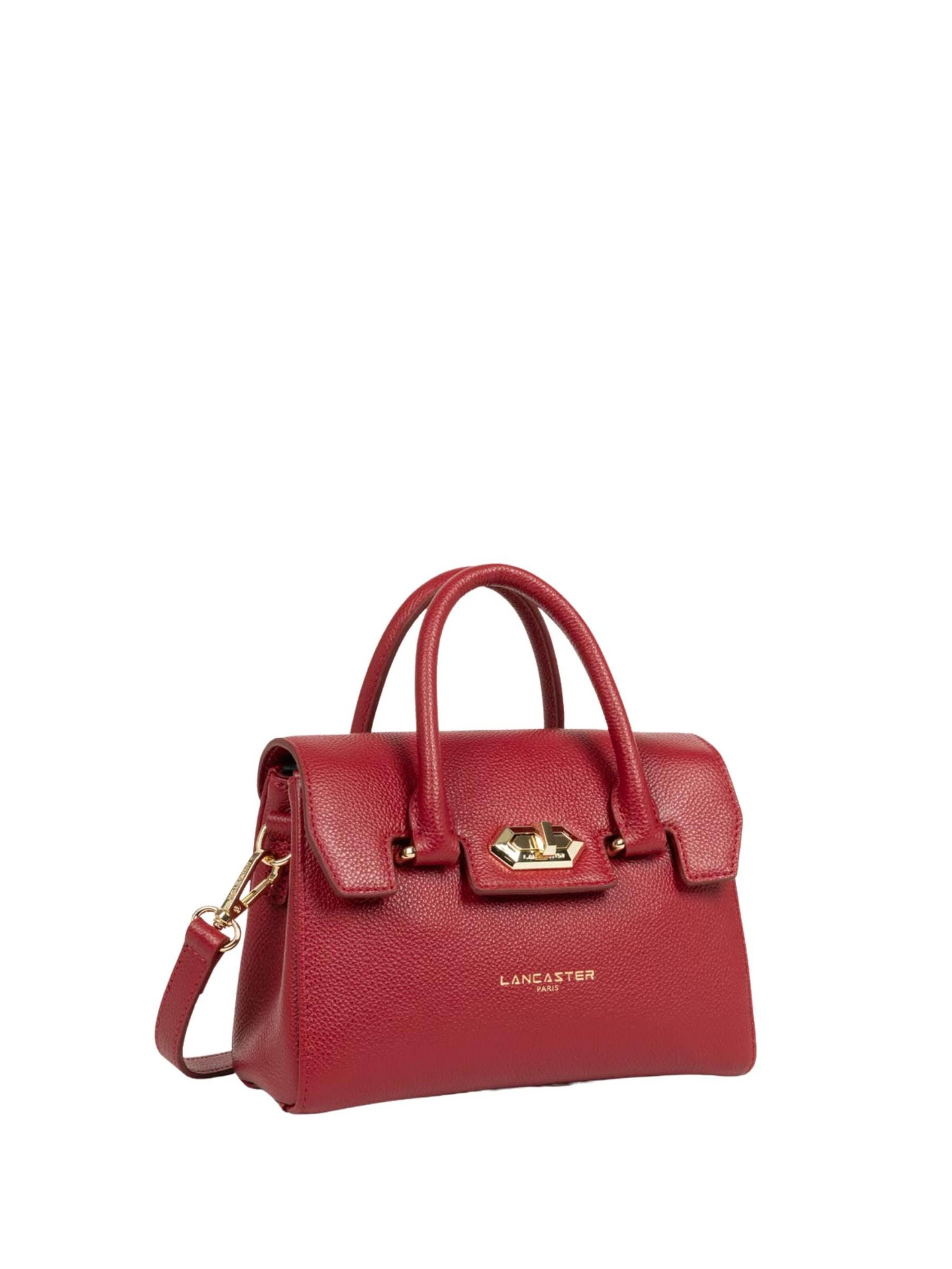 LANCASTER Paris Handtasche 'Lancaster Sac à main A rabat avec fermoir Mini Milano Cosmos 547-79 Rouge'‌‌‌‌‌ in Rot: Vorderseite