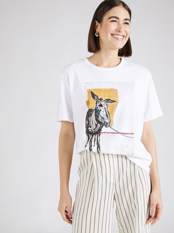 Munthe T-Shirt 'MIDI' in Weiß: Vorderseite