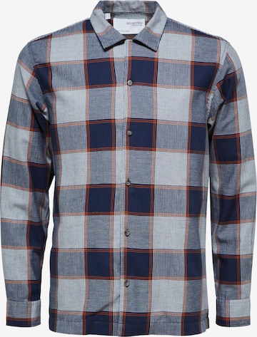 Chemise 'Ress' SELECTED HOMME en bleu : devant