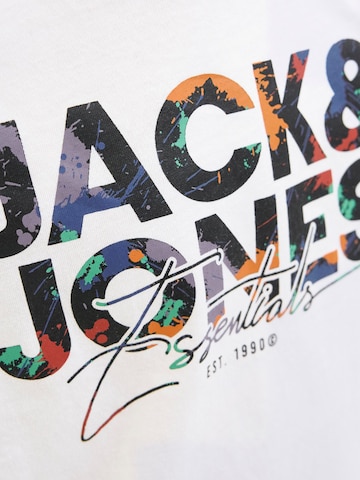 T-Shirt 'JJGEPLAS' Jack & Jones Junior en blanc