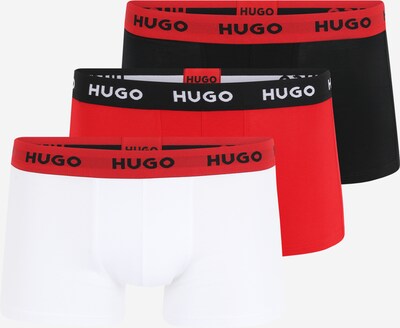 HUGO Boxers en rouge / rouge sang / noir / blanc, Vue avec produit