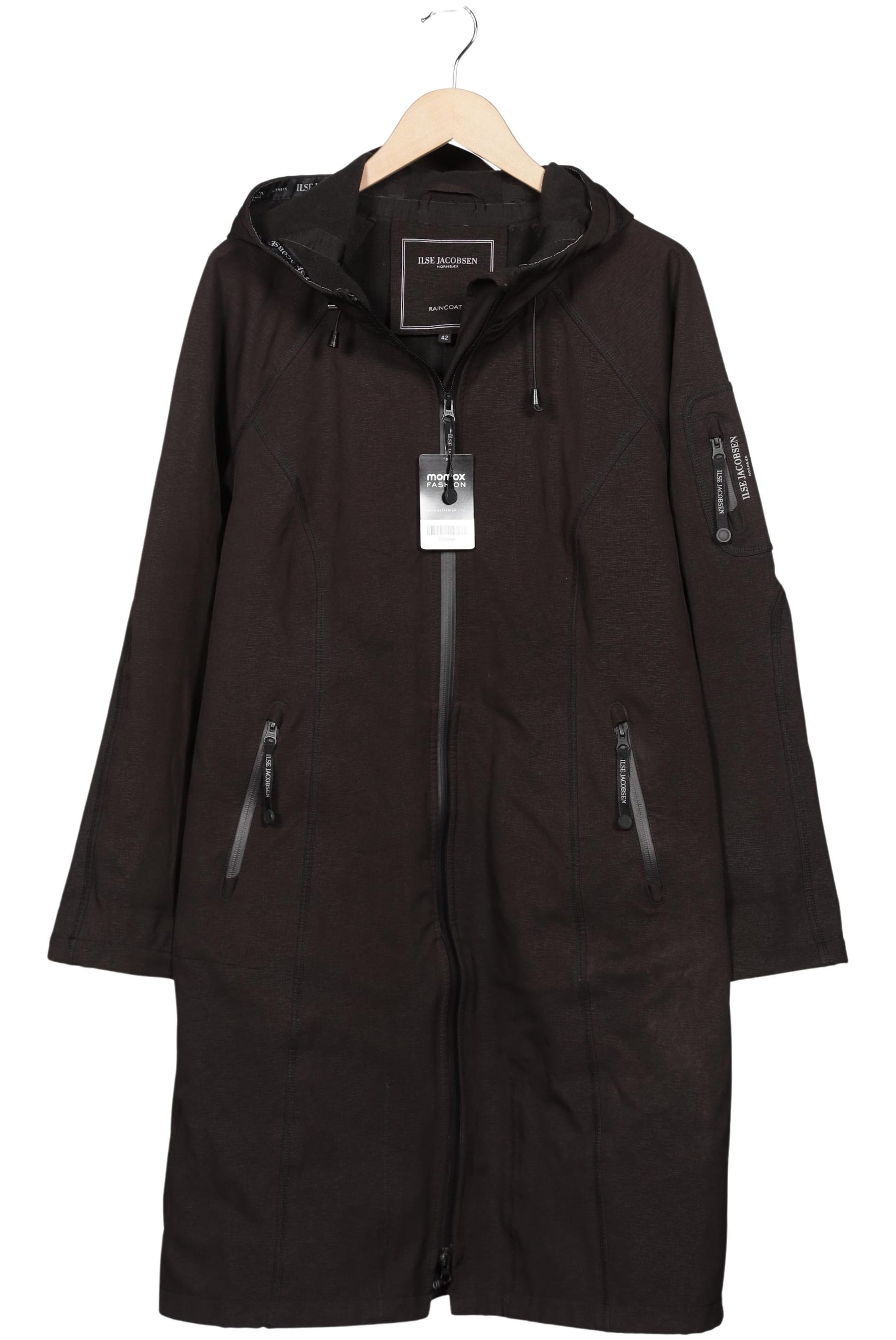 ILSE JACOBSEN Jacket & Coat in XL in Brown: front
