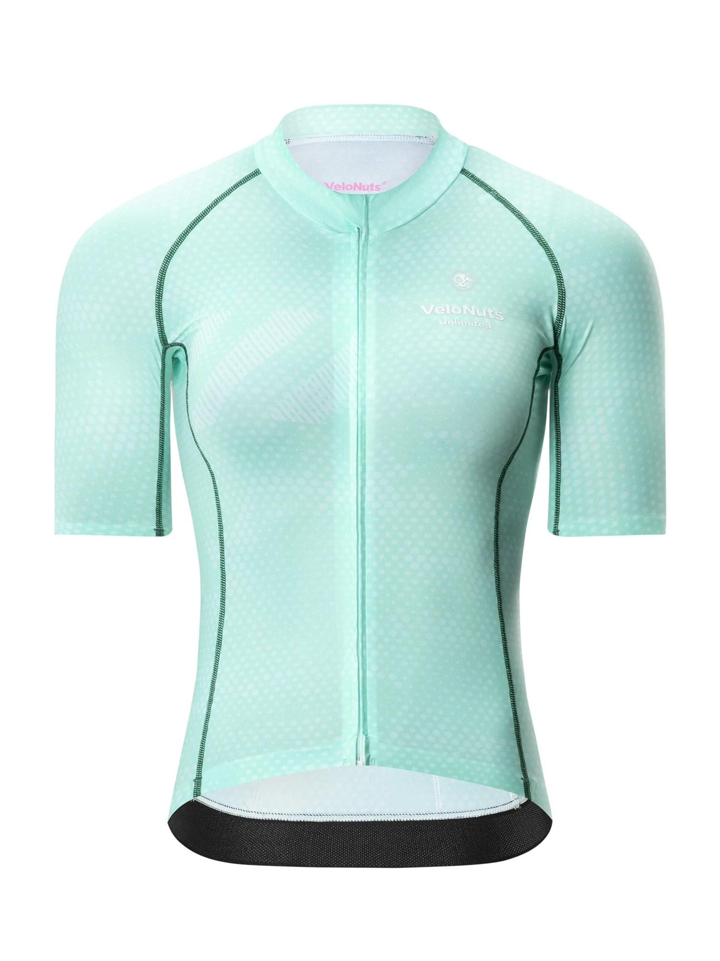 VeloNuts Jersey 'Damen Fahrradtrikot Sommer Kurzarm Radtrikot Leicht' in Blue: front