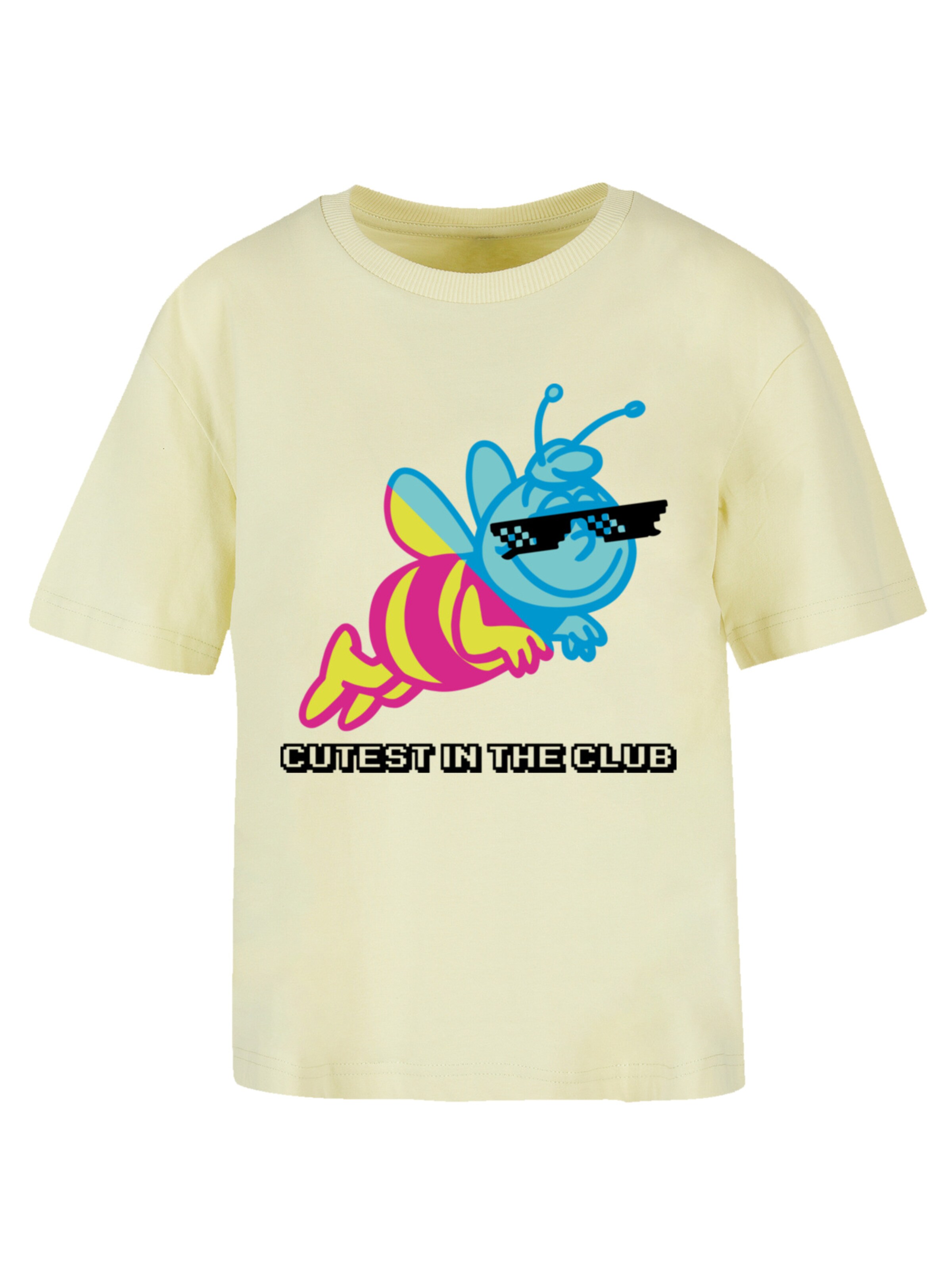 F4NT4STIC Shirt ''Die Biene Maja' in Geel: voorkant
