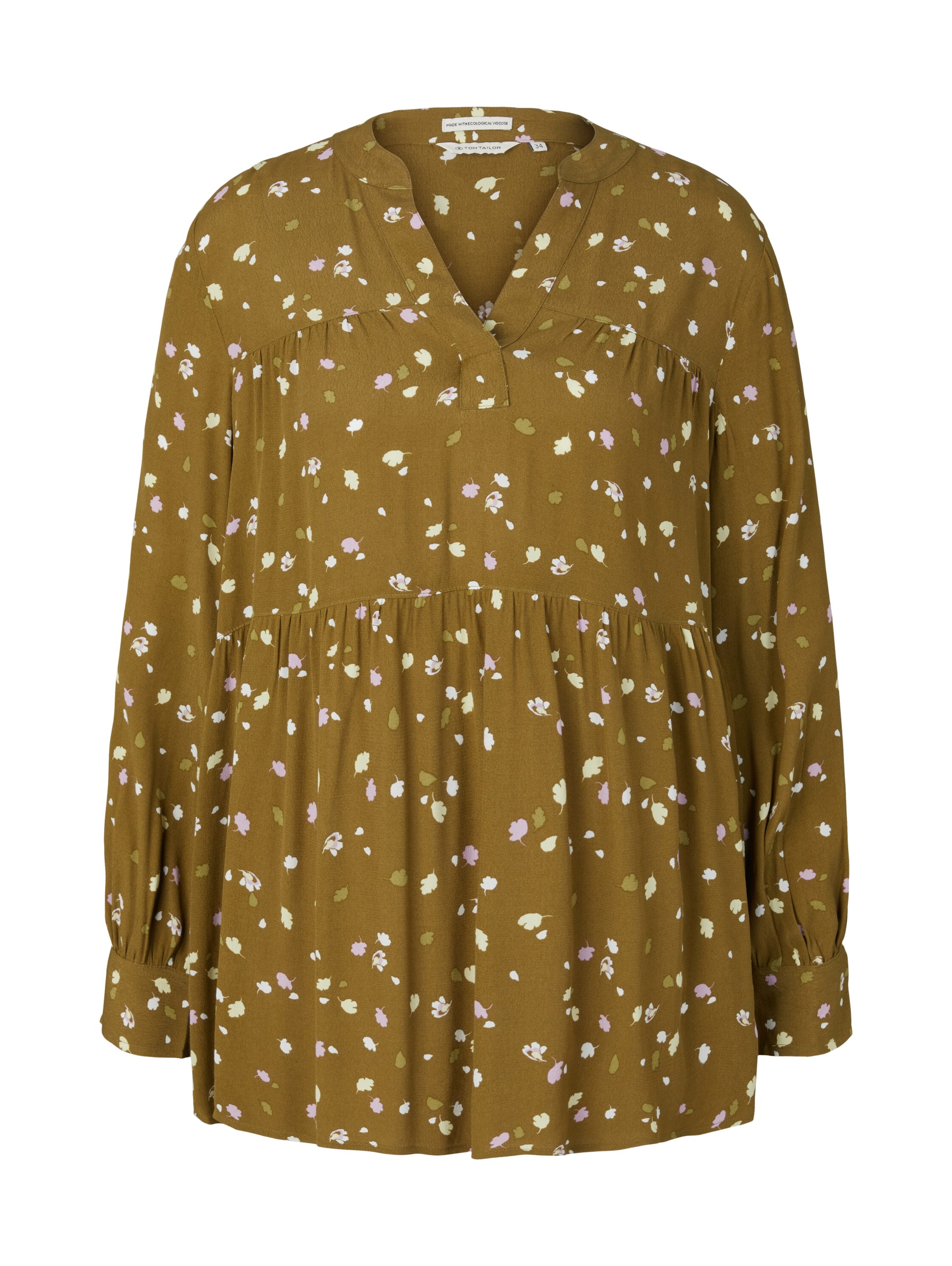 TOM TAILOR Pluus, värv roheline: eest vaates