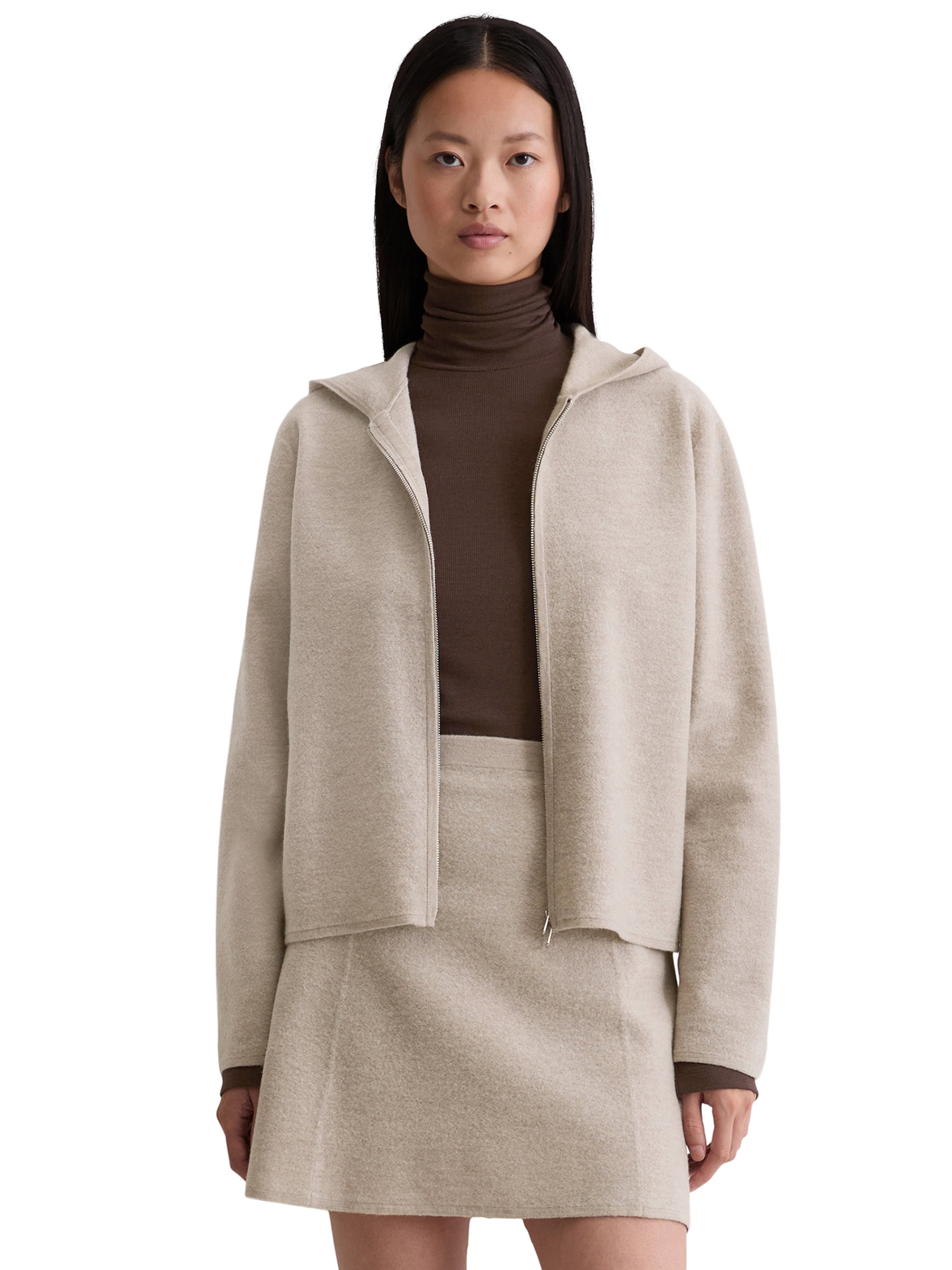 Marc O'Polo Strickjacke in Grau: Vorderseite