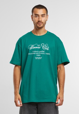 T-Shirt 'Winners Club' Mister Tee en vert : devant