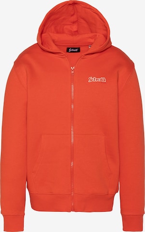 Schott NYC Sweatshirt in Orange: front