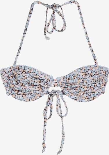 Bershka Bikini top in Light blue / Brown / Orange, Item view