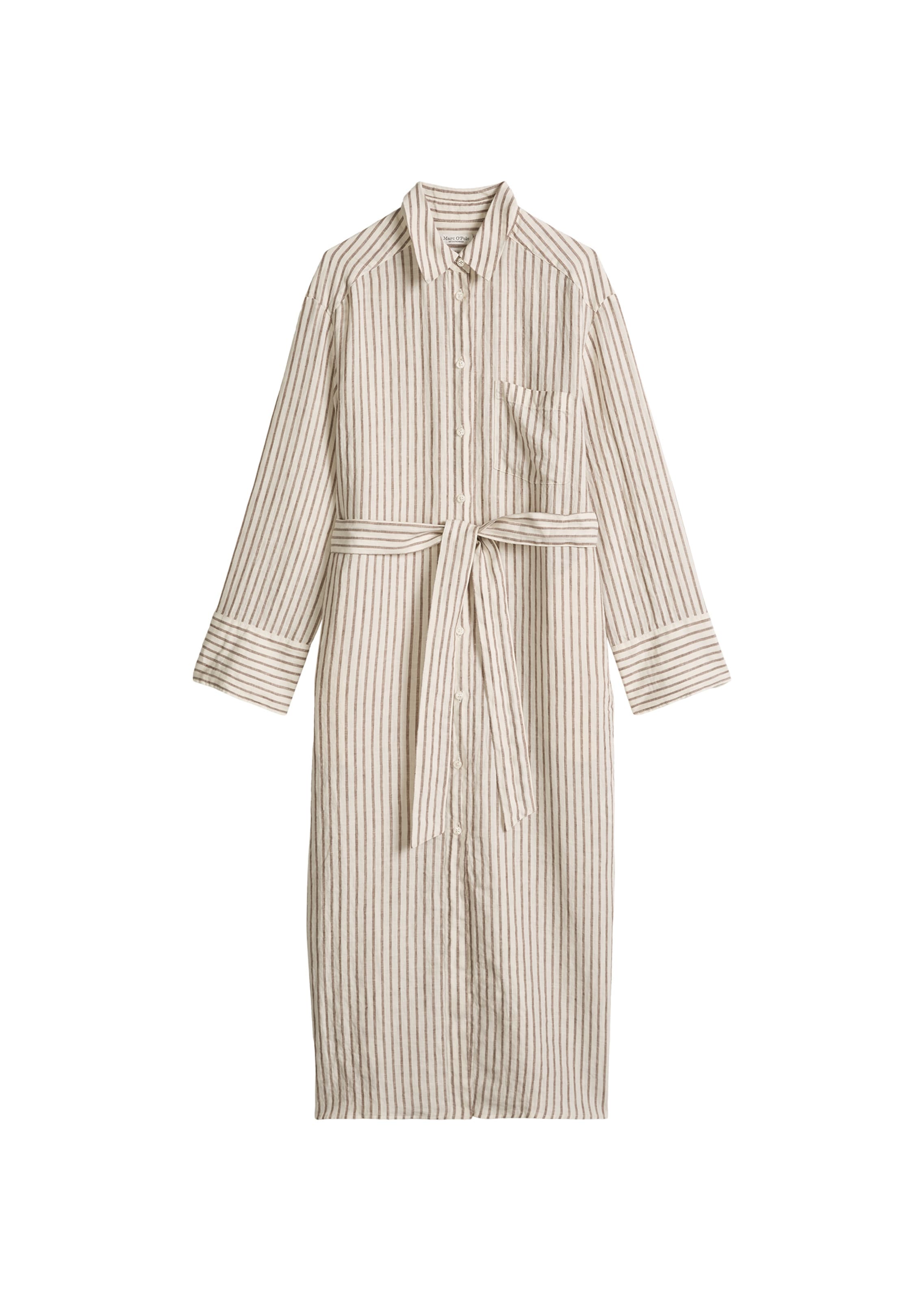 Robe-chemise Marc O'Polo en beige : devant