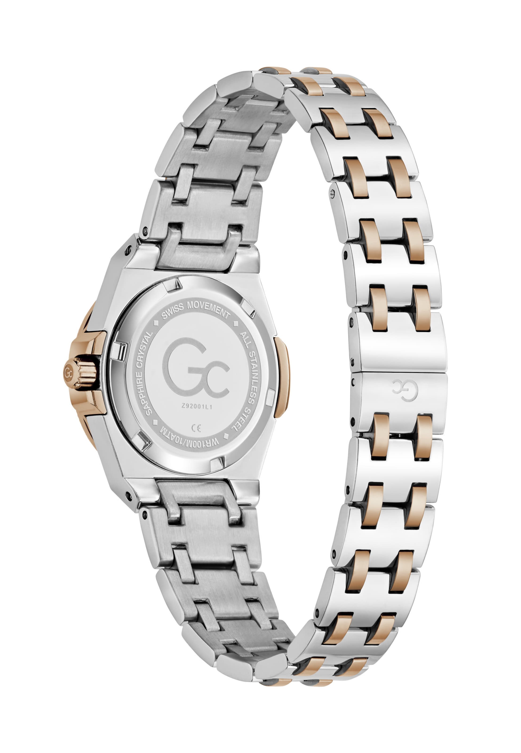 Montre à affichage analogique Gc en argent