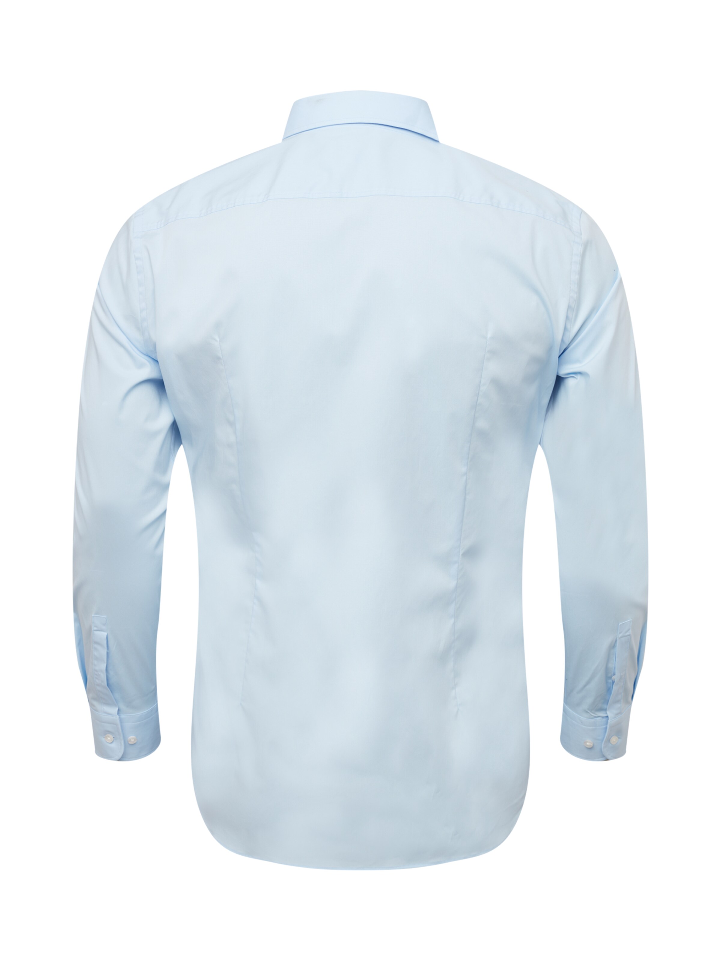 BOSS Slim fit Button Up Shirt 'H-Hank' in Blue