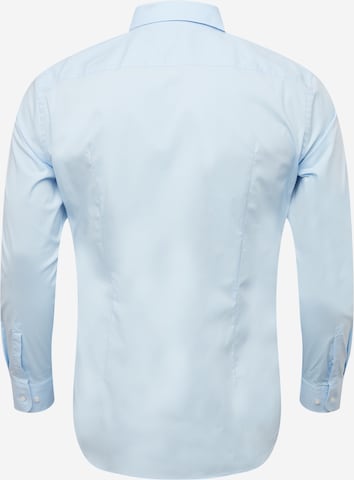 BOSS Black Slim fit Button Up Shirt 'H-Hank' in Blue