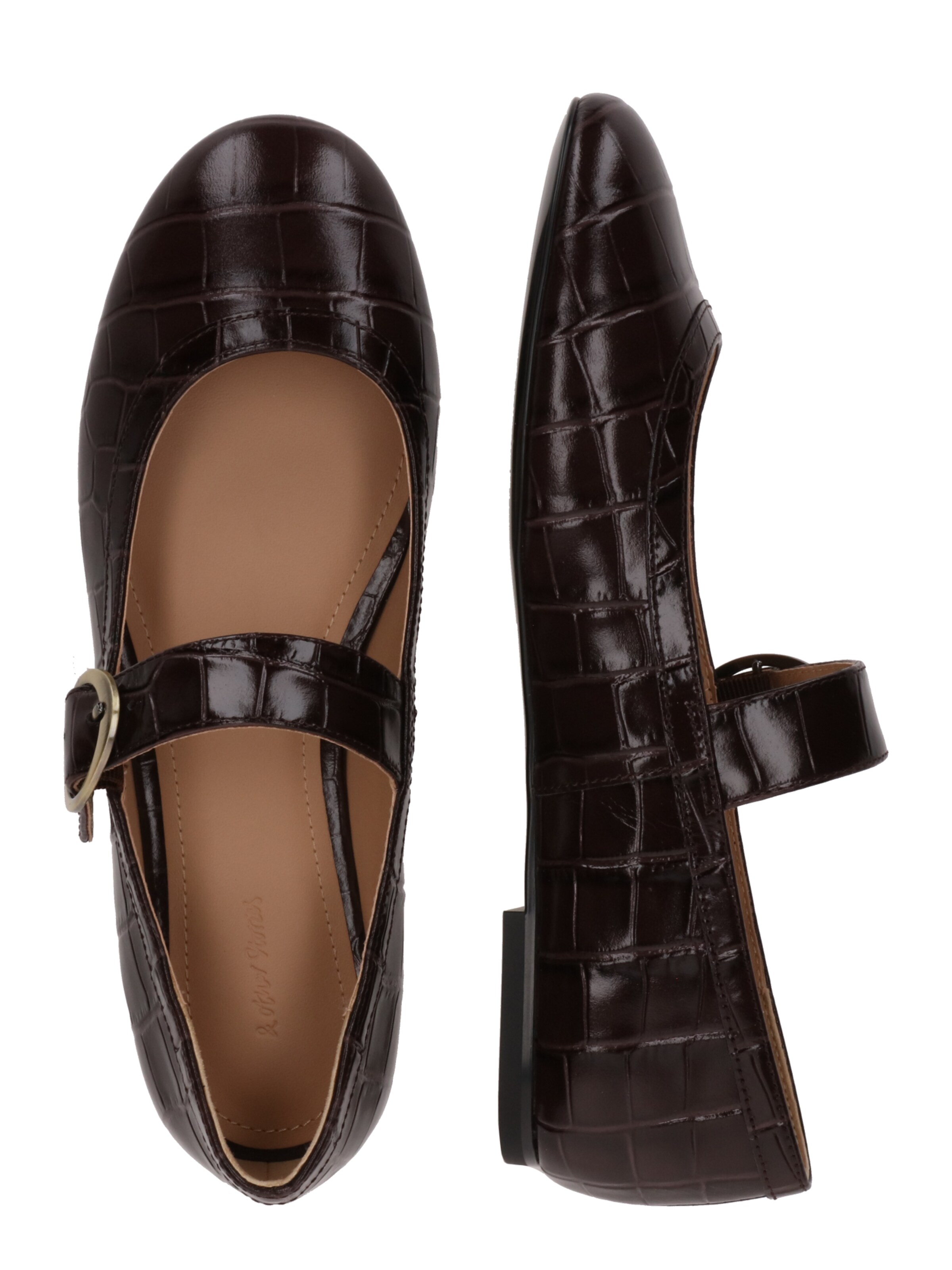 Ballerines à lanières & Other Stories en marron