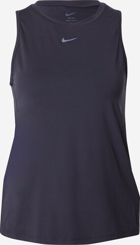 NIKE Sporttop 'One Classic' in Zwart: voorkant