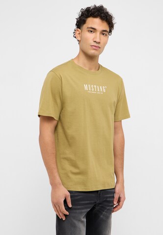 MUSTANG T-Shirt 'Style Austin' in Grün: Vorderseite