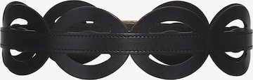 Haute Cuir Gürtel 'Oval Cutout Belt' in Schwarz: Vorderseite