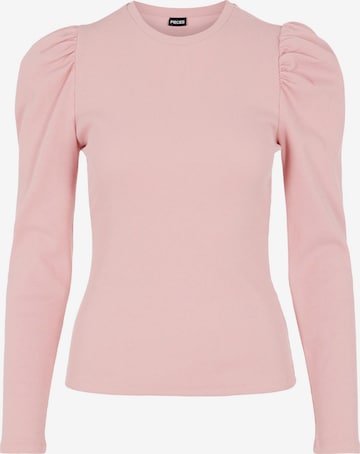 PIECES T-shirt 'Anna' i rosa: framsida