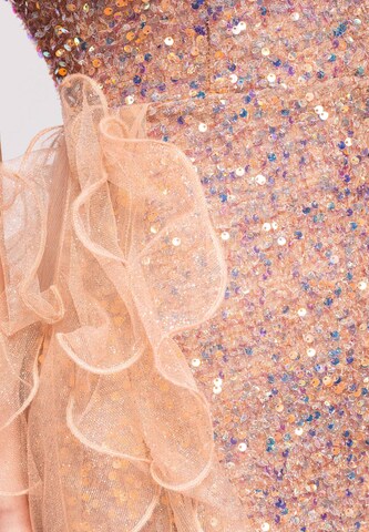 Ombre Evening dress in Beige