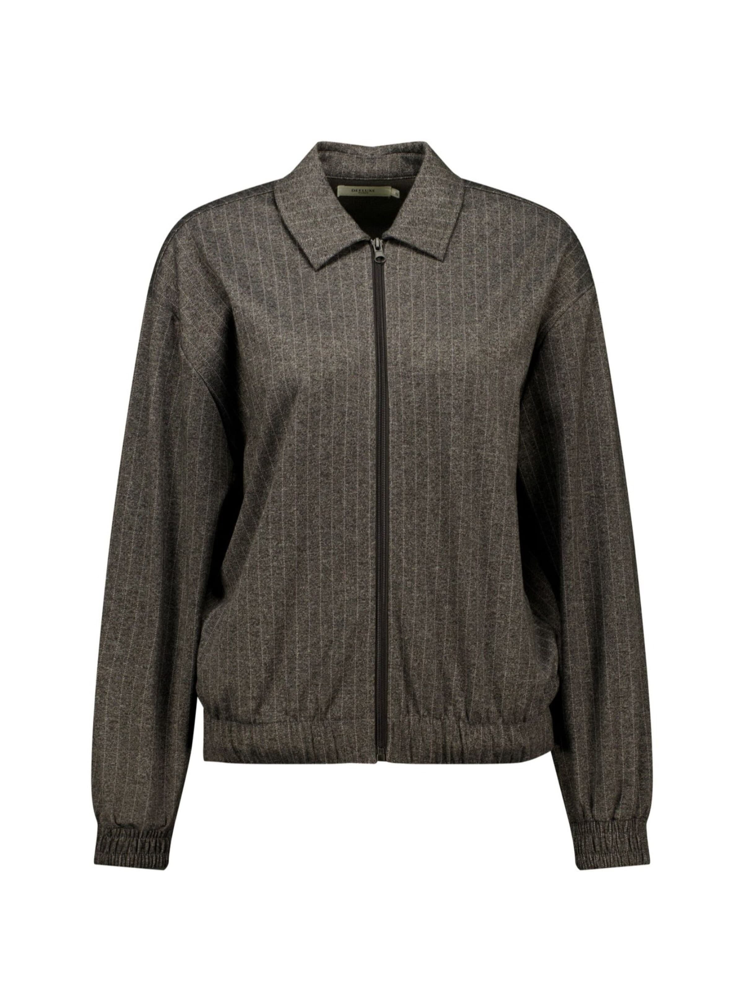 Veste mi-saison Deeluxe en gris : devant