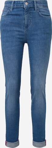 comma casual identity Skinny Jeans in Blauw: voorkant