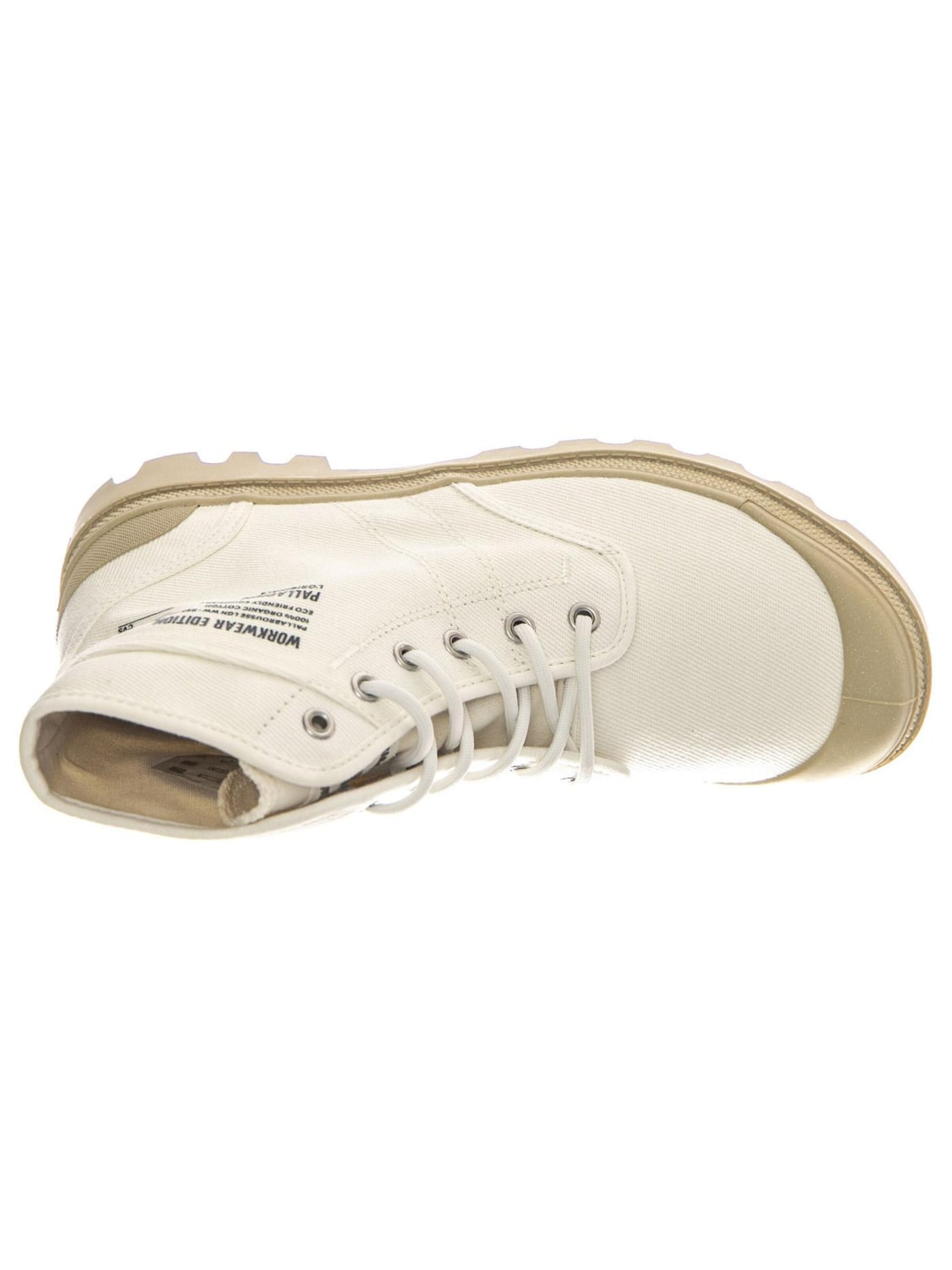 Palladium Kozaki 'Pallabrousse WW Cream White Shoes' w kolorze biały