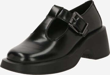 BRONX Classic Flats in Black: front