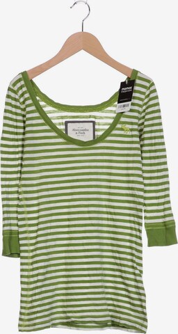 Abercrombie & Fitch Langarmshirt S in Grün: predná strana