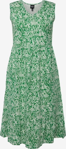 Ulla Popken - Vestido en verde: frente