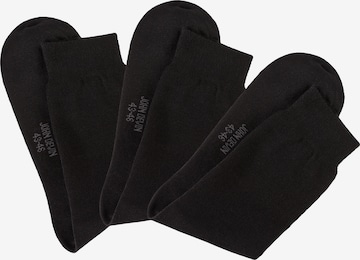 JOHN DEVIN Socken in Schwarz: Vorderseite