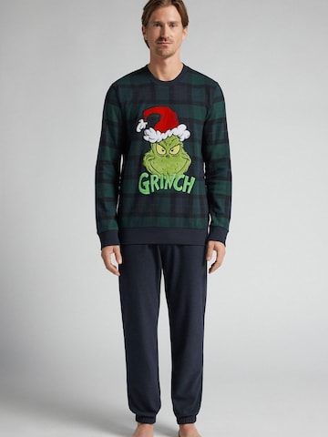 INTIMISSIMI Pyjama lang 'THE GRINCH DR SEUSS' in Blau: Vorderseite