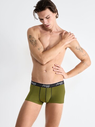 SLOGGI - Calzoncillo boxer en verde: frente