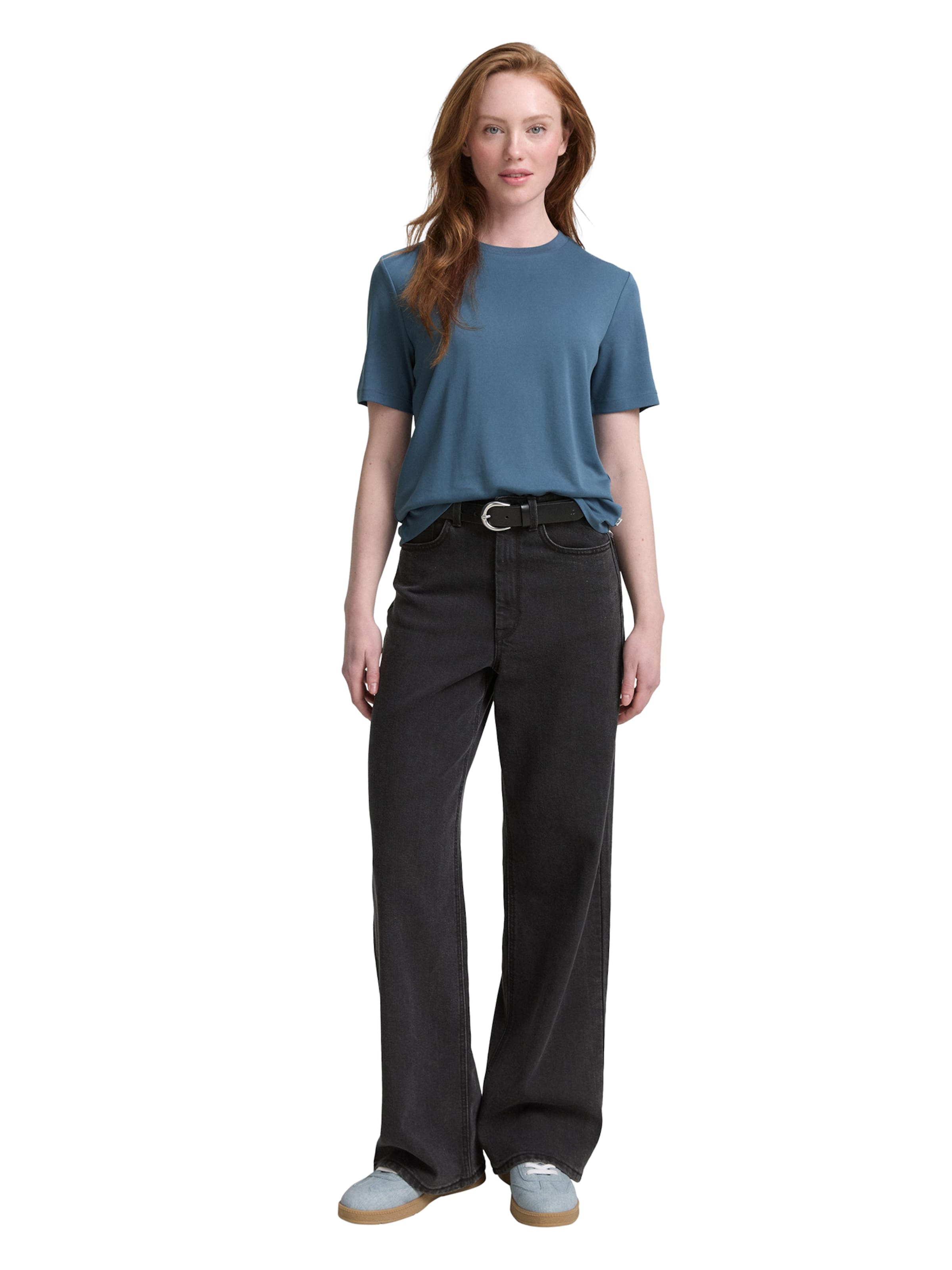 TOM TAILOR DENIM Tričko – modrá