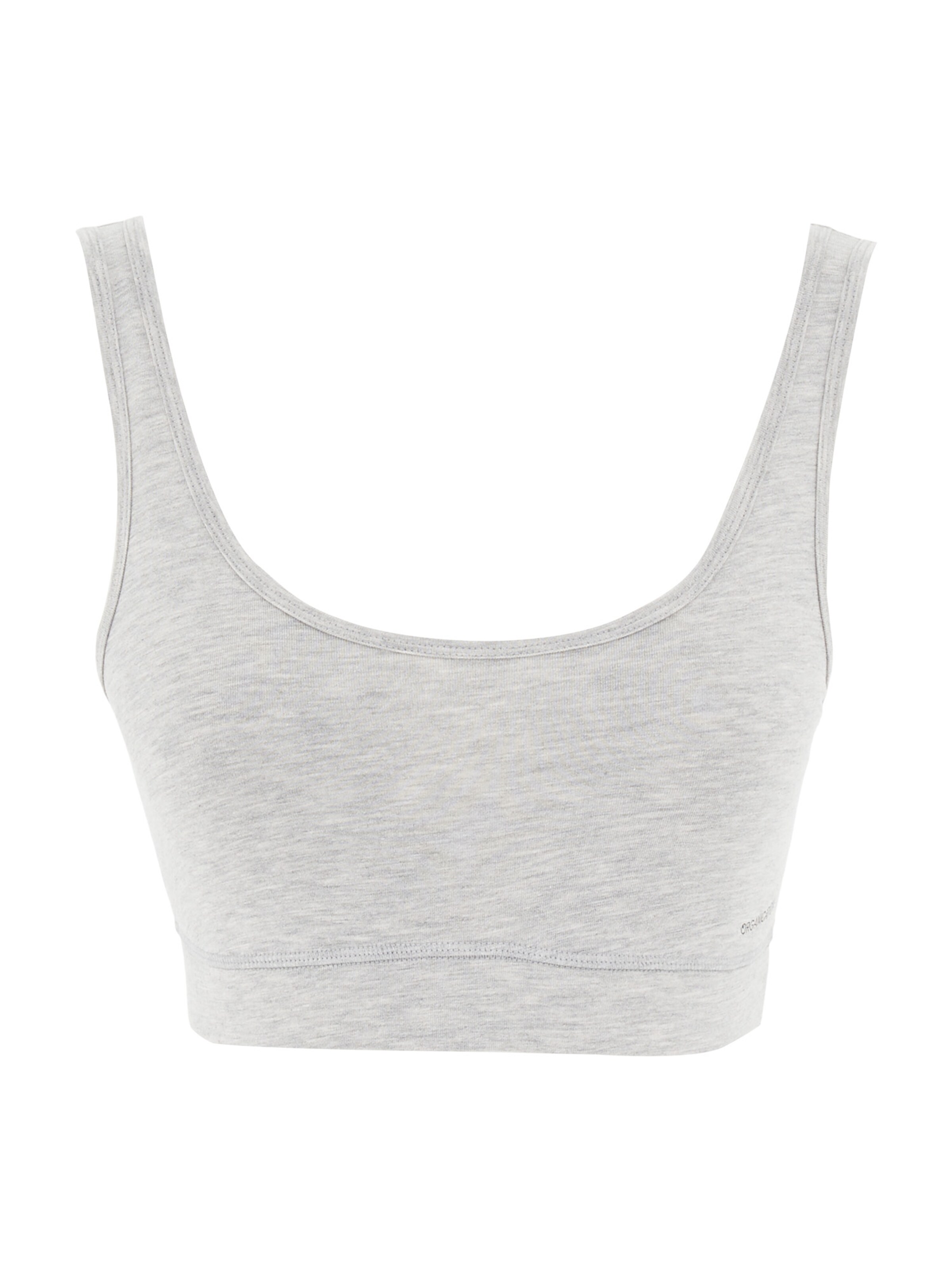 Organication Bra in Grey: front