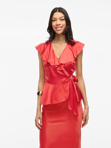 VILA Blouse 'VIKimmie' in Rood: voorkant