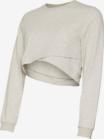 MAMALICIOUS Sweatshirt 'JOSE' i hvid: forside
