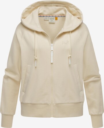 Giacca di felpa 'Taila' di Ragwear in beige: frontale