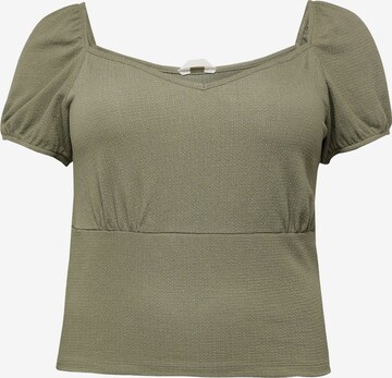 T-shirt 'Georgia' Guido Maria Kretschmer Curvy en vert : devant