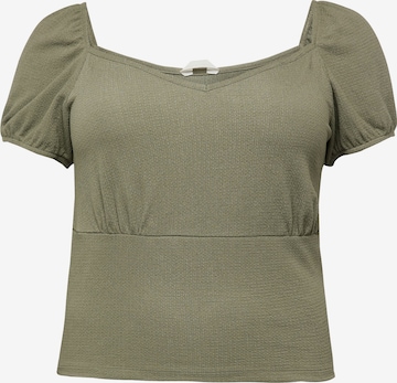 Guido Maria Kretschmer Curvy - Camiseta 'Georgia' en verde: frente