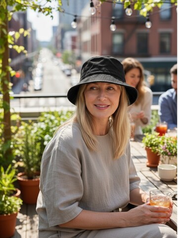 Kumixi Pet 'Fischerhut' in Zwart