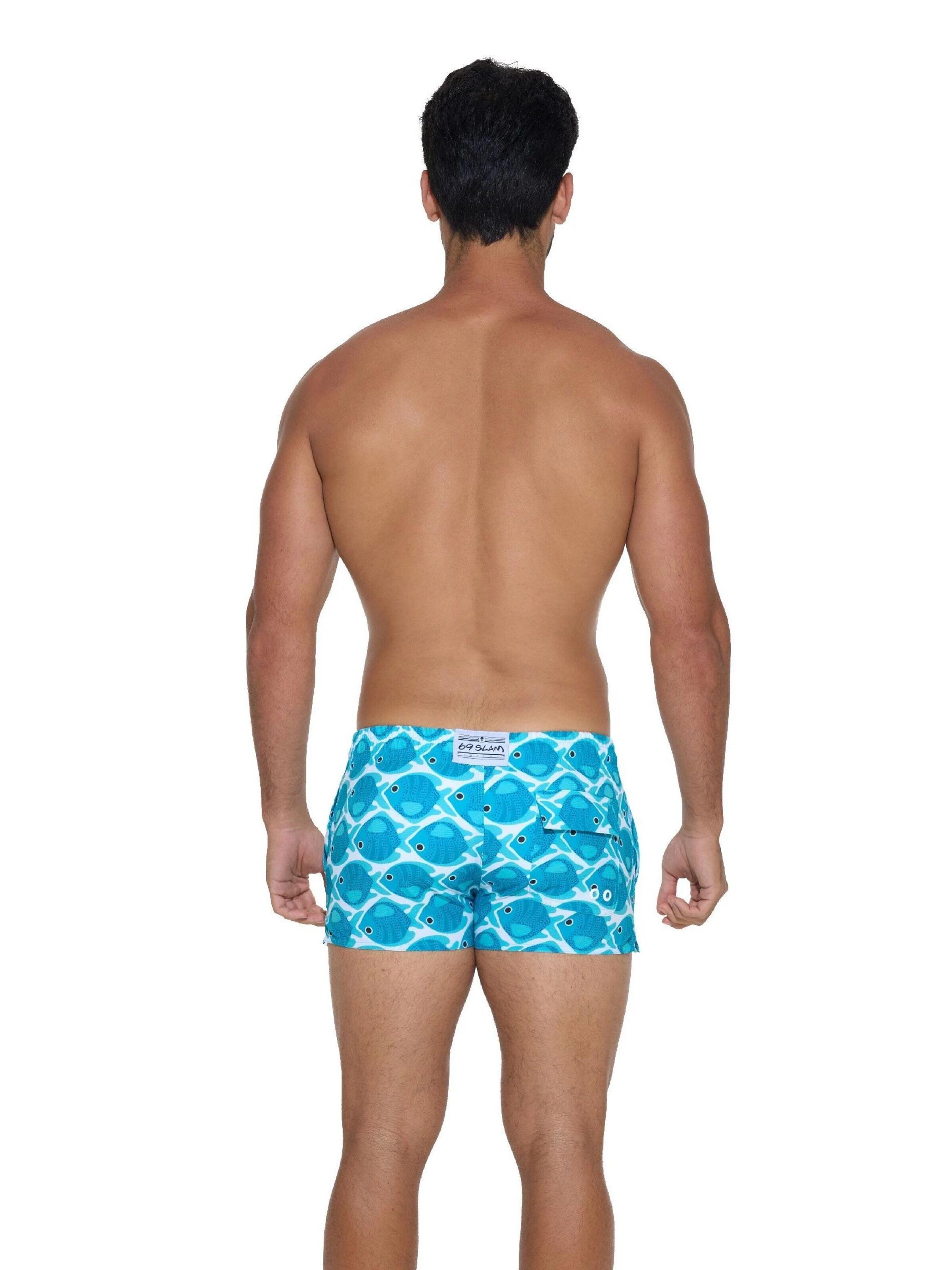 69Slam - Bermudas 'BAÑADOR VOLLEY BAJO FISHES' en azul