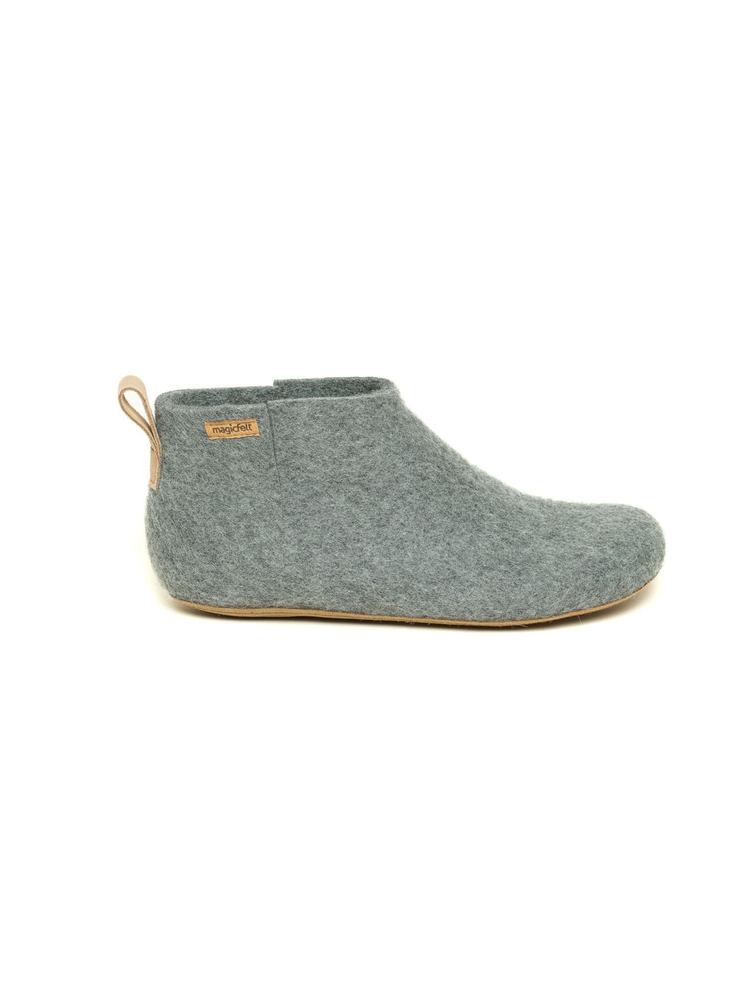 MagicFelt Slippers 'Filzstiefel Magicfelt 743' in Grey