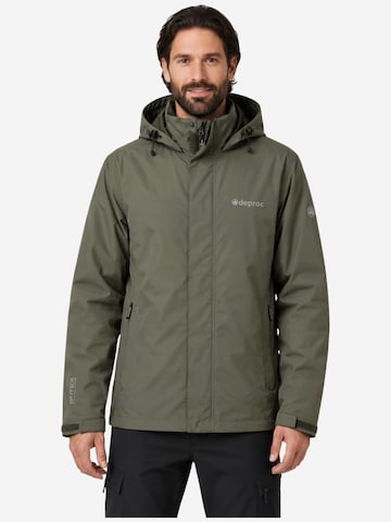 deproc Outdoorová bunda 'Outdoorjacke LAVAL Herren Regenjacke, Wanderjacke' - Zelená