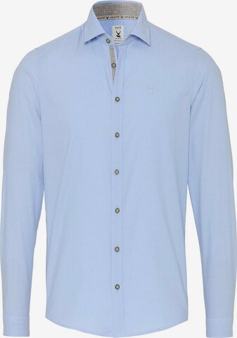 Hatico Regular fit Button Up Shirt in Blue: front