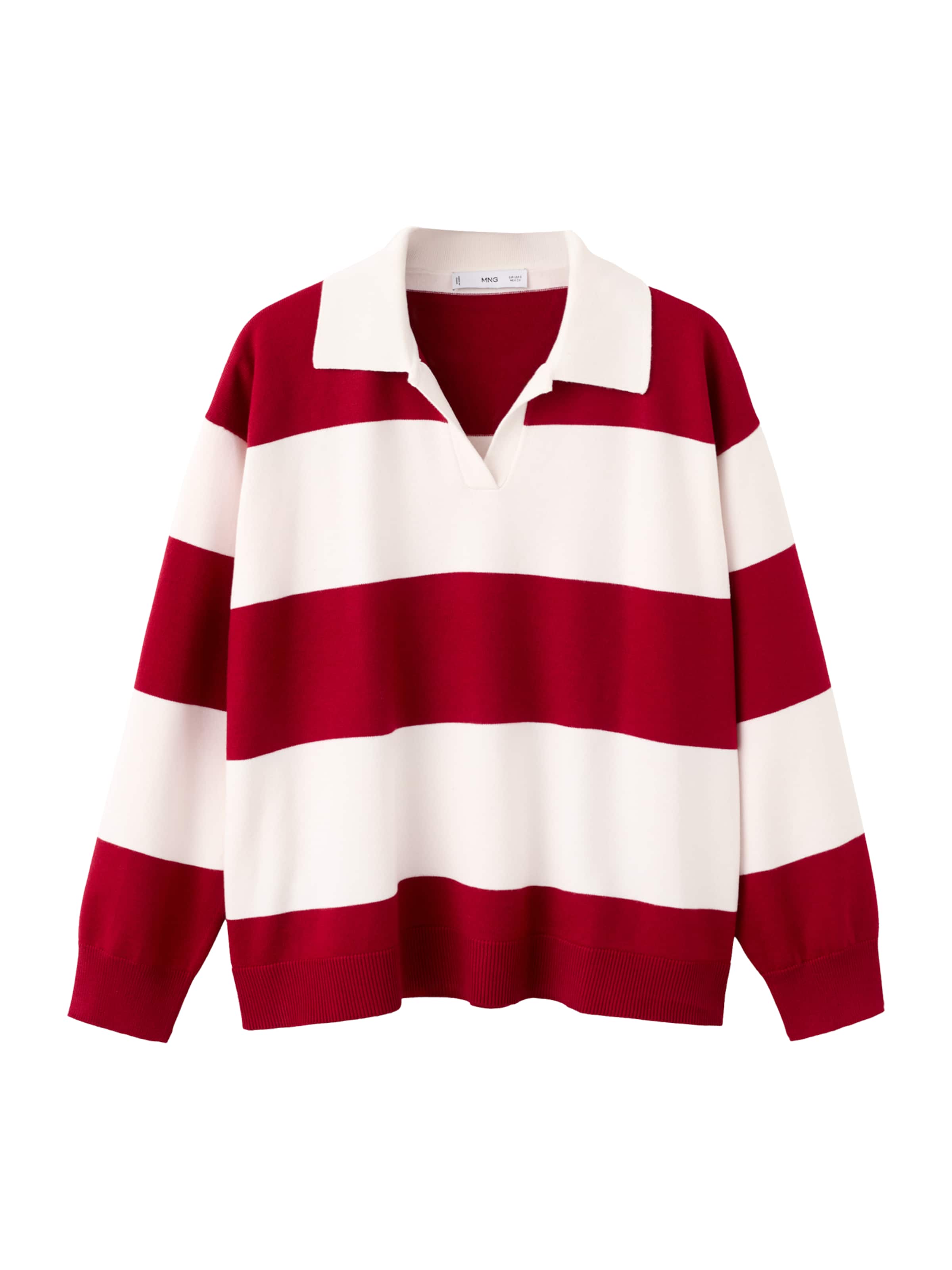 MANGO Пуловер 'POLOTUS' в червено: отпред